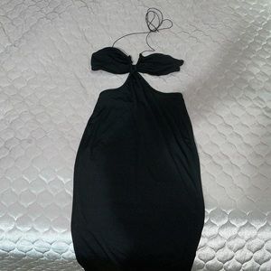 Black maxi dress